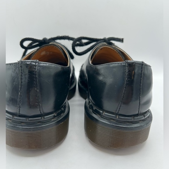RARE VTG 80s Mens Dr. Martens 8266 Black Oxfords Sz 8 MI ENGLAND Toe Cap Platfo - Picture 8 of 15